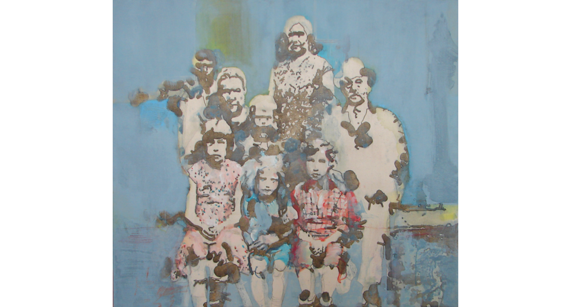 Familienporträt Malerei Art Uwe Grellneth