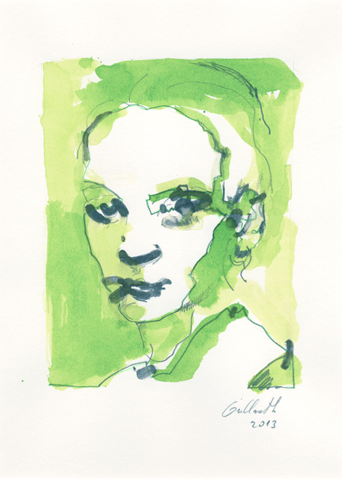 Porträt von Henrike Johanna Joerissen Zeichnung von Uwe Grellneth