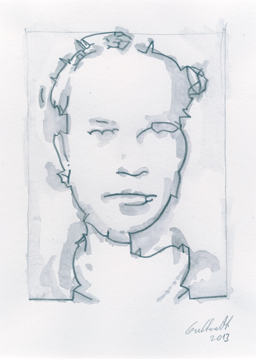 Porträt von Christoph Pütthoff Zeichnung von Uwe Grellneth